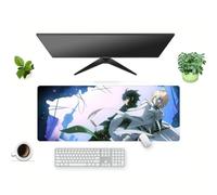 Anime Mouse Pad Seraph of the end Yuichiro Hyakuya Gaming Keyboard Mat Non-slip Water-resistant Rubber Base Full Desk Mousepad 3d Pattern