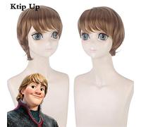Anime Movie Princess Elsa/kristoff Cosplay Wig Short Straight Heat Resistant Synthetic Hair Party Costume Men Adult Wigs Pelucas