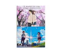 Anime Movie Your Name Role Fan Art Group Photos Poster Decorative Painting Canvas Wall Art Living Room Poster Bedroom Painting 16 x 24 Inch (40 x 60 cm)