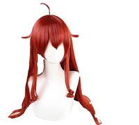 Anime Mushoku Tensei Eris Boreas Cosplay Red Long Wig Jobless Reincarnation + Wig Cap Synthetic Hair Party Girls Women