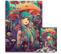 Anime Mushroom Girl 1000 Piece Puzzle Puzzles for Adults for Teenagers Family Game Night BrainChallenging Gift Idea 1000 PCS(75x50cm)