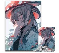 Anime Mushroom Girl 1000 Piece Puzzle Puzzles for Adults Home Decor Brain Teaser Game for Teenagers & Family Interaction 1000 PCS(38x26cm)