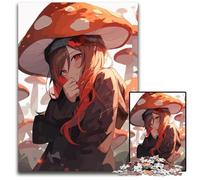 Anime Mushroom Girl Puzzles for 1000 Piece Impossible Jigsaw Puzzles for Adults Perfect for Family Gatherings Birthdays Holidays 1000 PCS(38x26cm)