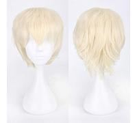 Anime My Boku no Hero Academia Bakugou Katsuki Bakugo Short Linen Blonde Heat Resistant Cosplay Costume Wig NO3
