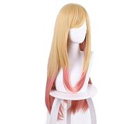 Anime My Dress-Up Darling Marin Kitagawa Cosplay Wig Yellow Gradient Long Straight Hair Kawaii Cute Halloween Carnival