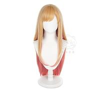 Anime My Dress-Up Darling Marin Kitagawa Cosplay Wig Yellow Pink Gradient Hair Necklace Bracelet Rings Accessories