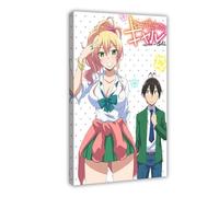 Anime My First Girlfriend Is A Gal Poster Canvas Poster Wall Art Decor Print Picture Paintings for Living Room Bedroom Decoration 24x36inch(60x90cm)