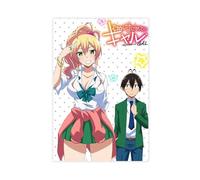 Anime My First Girlfriend Is A Gal Poster Canvas Poster Wall Art Decor Print Picture Paintings for Living Room Bedroom Decoration 24x36inch(60x90cm)