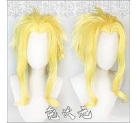 Anime My Hero Academia Boku no Hiro Akademia All Might Cosplay Wigs Short Golden Heat Resistant Synthetic Hair Wig + Wig Cap