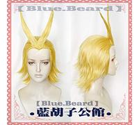 Anime My Hero Academia Boku no Hiro Akademia All Might Golden Blonde Heat Resistant Hair Cosplay Costume Wig + Free Wig Cap