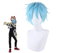 Anime My Hero Academia Boku no Hiro Akademia Shigaraki Tomura Wigs Short Gray Blue Mixed Curly Cosplay Wig + Wig Cap PL-777