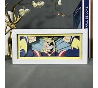 Anime My Hero Academia Led Light Anime Figures Lamp MHA Figure Photo Frame Lamp MHA Illusion Night Lights Gifts for Kids(Touch/Remote Color Changing)