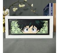 Anime My Hero Academia Led Light Anime Figures Lamp MHA Figure Photo Frame Lamp MHA Illusion Night Lights Gifts for Kids(Touch/Remote Color Changing)