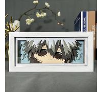 Anime My Hero Academia Led Light Anime Figures Lamp MHA Figure Photo Frame Lamp MHA Illusion Night Lights Gifts for Kids(Touch/Remote Color Changing)