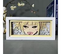 Anime My Hero Academia Led Light Anime Figures Lamp MHA Figure Photo Frame Lamp MHA Illusion Night Lights Gifts for Kids(Touch/Remote Color Changing)