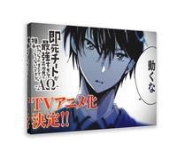 Anime My Instant Death Ability Is So Overpowered, No One in This Other World Stands A Chance Against Me! Canvas Poster Bedroom Decor Landscape Office Room Decor Gift 16x24inch(40x60cm)