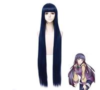 Anime Naruto Hyuga Hinata Straight Hair Neat Bang Cosplay Wigs + Wig Cap