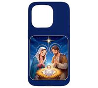 Anime Nativity Christmas Design - Kawaii Manger Scene Art Case for iPhone 15 Pro