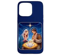 Anime Nativity Christmas Design - Kawaii Manger Scene Art Case for iPhone 15 Pro Max