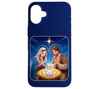 Anime Nativity Christmas Design - Kawaii Manger Scene Art Case for iPhone 16 Plus