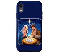 Anime Nativity Christmas Design - Kawaii Manger Scene Art Case for iPhone XR