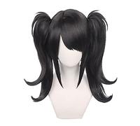 Anime NEEDY GIRL OVERDOSE Cosplay Wig Women Black Double Ponytail Heat Resistant Synthetic Wigs Adult Halloween Props