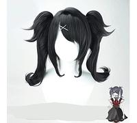 Anime NEEDY GIRL OVERDOSE Cosplay Wig Women Girl Costume Black Heat Resistant Synthetic Hair
