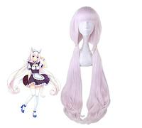 Anime Nekopara Chocolat Vanilla Cosplay Wigs 100Cm Pink Long Heat Resistant Synthetic Hair Wigs + Wig Cap