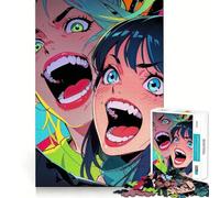 Anime Neon Fury Jigsaw Puzzles 1000 Pieces Recall Boost Clean Connection Real Challenge Xmas Gift (38x26cm)