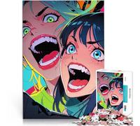 Anime Neon FuryJigsaw Puzzles for Adults 1000 Piece for Educational Game Challenge Toy Enhance love between couples 38x26cm