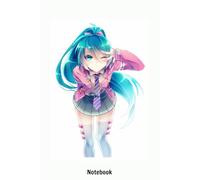 Anime Neon Girl Notebook: Lined College Ruled Paper, Planner, Diary, Journal, 6x9 120 Pages, Matte Finish Cover