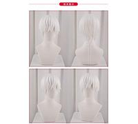 Anime new work cell unisex white blood cellite white blood cell cosplay anime costume men's uniform wig Halloween costume M wig 1