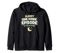 Anime Night Owl Late Night Anime Binge Kawaii Insomnia Zip Hoodie