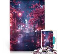Anime Night StreetJigsaw Puzzles for Adults 1000 Pieces for Educational Game Challenge Toy Parent-child interaction 38x26cm