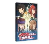 Anime Ningen Fushin：Adventurers Who Don't Believe in Humanity Will Save The World Poster Canvas Poster Wall Art Decor Print Picture Paintings for Living Room Bedroom Decoration 16x24inch(40x60cm)