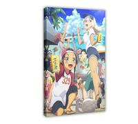 Anime Okitsura: Fell in Love with An Okinawan Girl, But I Just Wish I Know What She's Saying Poster 2 Canvas Poster Wall Art Decor Print Picture Paintings for Living Room Bedroom Decoration 16x24inch(
