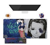 Anime One NaMi Nico Robin Piece Mouse Pad | Giant Washable Mouse Mat XL | Non-Slip Grip + Reinforced Edges (2, 35.4 x 15.7 x 0.12 inches)