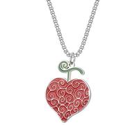 Anime ONE PIECE Devil Fruit Cosplay Necklace Anime Character Accessories Pendant Alloy Process Manga Lover Series Gift Halloween Carnival Party Dress Up for Men Women Kids Manga Fans