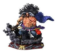 Anime One Piece Figurines Strawhat Monkey D Luffy Trafalgar Law Zoro Ace Sabo Crocodile Shanks Mihawk Buggy Action Collectible Gift Statues for One Piece Anime Manga Fans (Kaido 24cm)