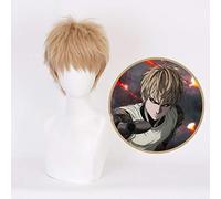 Anime One Punch Man Cosplay Wigs Genos Cosplay Heat Resistant Synthetic Hair Halloween Party Demon Cyborg Cos Wig KUQX1203