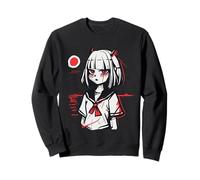 Anime Oni Girl Under Red Moon Sweatshirt