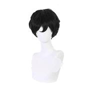 Anime Ousama Ranking Bojji Cosplay Wig Black Short Hair King Crown Heat Resistant Fiber Hair + Wig Cap Halloween Party Men