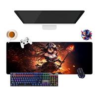 Anime Overlord Albedo Mouse Pad | Giant Washable Mouse Pad XL | Non-Slip Grip + Reinforced Edges | Durable Surface for Gaming, Office and Home (4, 31.5 x 11.8 x 0.12 inches)