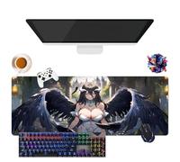Anime Overlord Albedo Mouse Pad | Giant Washable Mouse Pad XL | Non-Slip Grip + Reinforced Edges | Durable Surface for Gaming, Office and Home (2, 31.5" × 11.8" × 0.12")