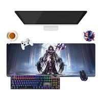 Anime Overlord Albedo Mouse Pad | Giant Washable Mouse Pad XL | Non-Slip Grip + Reinforced Edges | Durable Surface for Gaming, Office and Home (3, 31.5 x 11.8 x 0.12 inches)