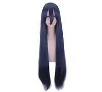 Anime Overlord Albedo Purple/Dark Blue Long Straight Wig Cosplay Costume Heat Resistant Synthetic Hair Women Cosplay Wigs 1