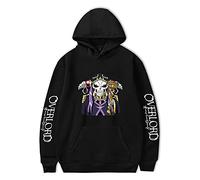 Anime Overlord Hoodie Momonga Pullover Albedo Long Sleeve Hoodie Ainz Ooal Gown Sweatshirt with Kangaroo Pocket