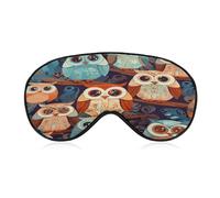 Anime Owl_77921330 Sleep Mask for Side Sleeper Light Blocking Night Blindfold Eye Shade Cover with Adjustable Strap Soft Breathable Zero Pressure Eye Masks for Travel Nap