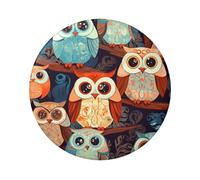 Anime Owl Button Pins 1 Pc, 2.4 Inch Round Button Badges Metal Personalized Picture Photo Pin Buttons Kit For Craft Supplies Christmas Diy Party Projects, 5 PCS, One Size