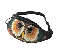 Anime Owl Fanny Pack for Men Women, Fashion Festival Fanny Pack, Travel Sport Walking Waist Bag